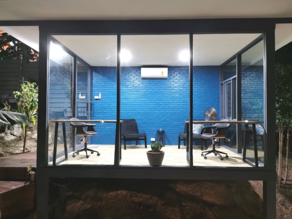 Office by night