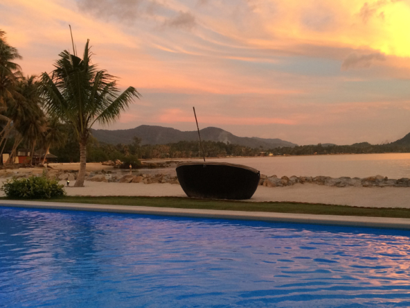 Phangan_Bliss_Villas_Pool_Terrace_Sunset